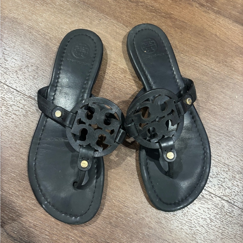 Tory Burch Black Miller Sandals